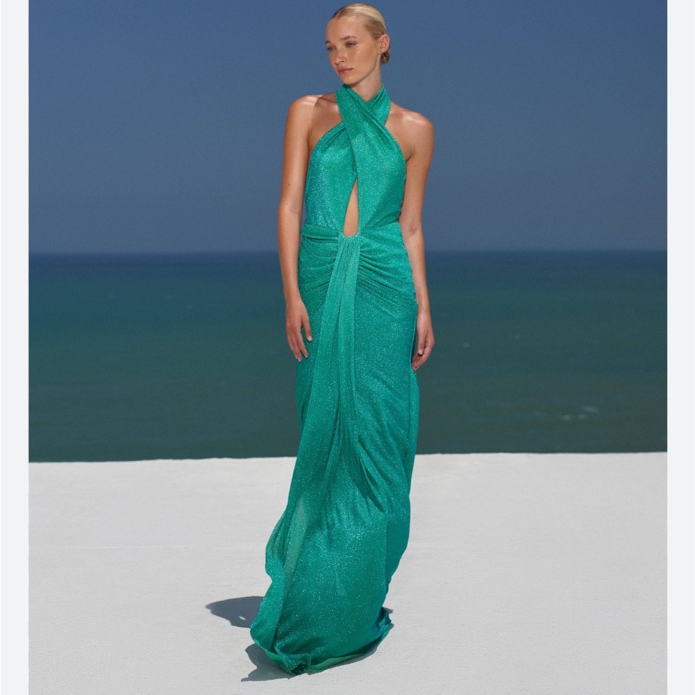 Baobab Nana Dress. Never worn. Beautiful turquoise suttle sparkle